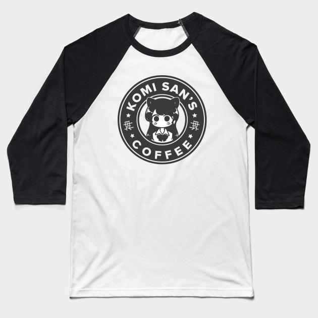 Komi_san coffee Baseball T-Shirt by Madelyn_Frere